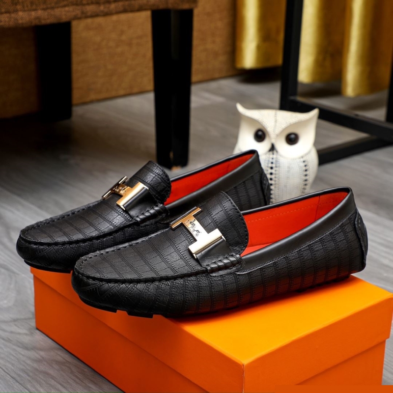 H**mes leather shoes